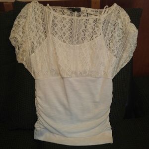 Heart Soul- cream colored large top
